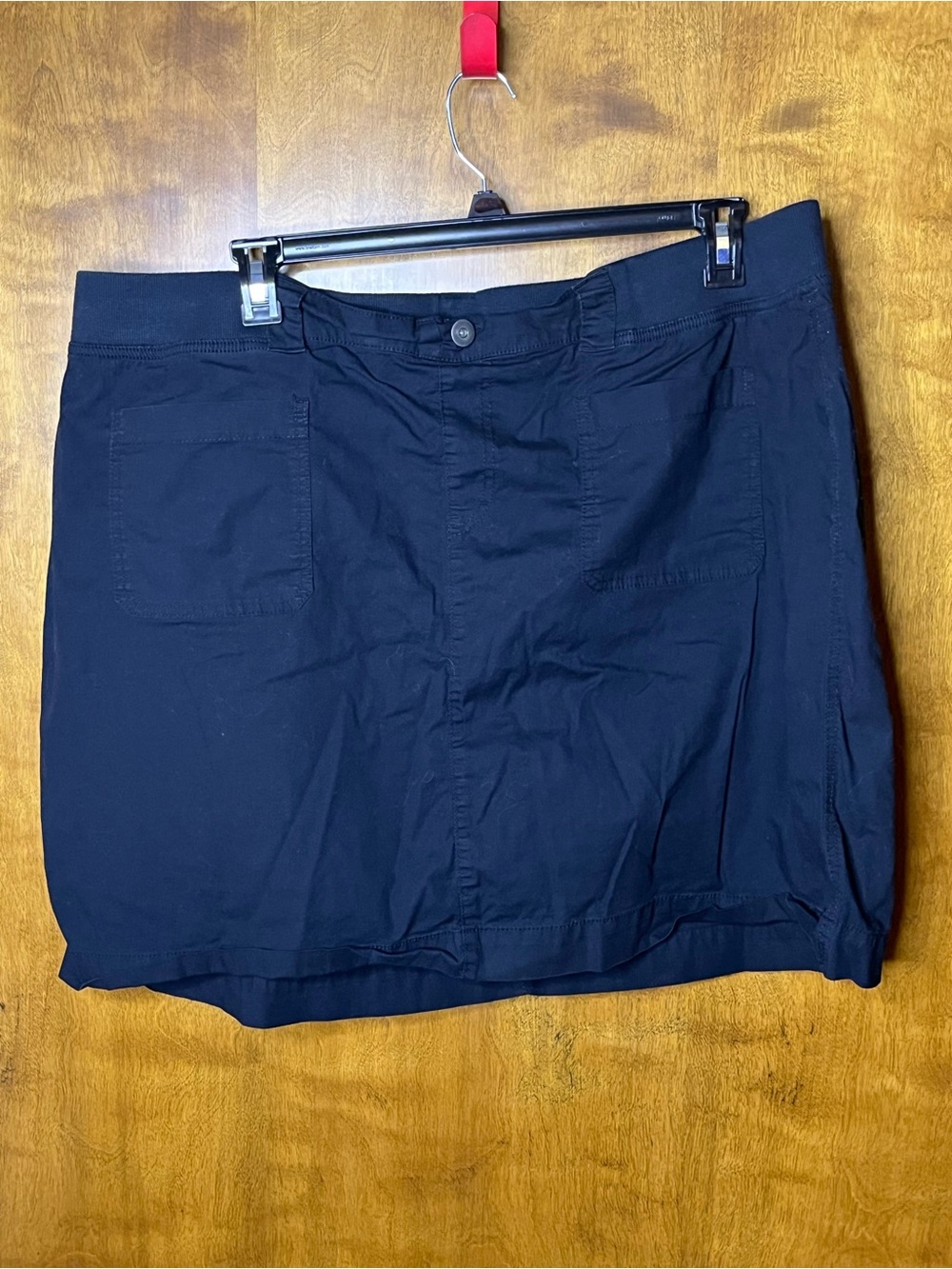 PENN by Penningtons Women’s Black Skort with Built-In Shorts Size 26 Plus